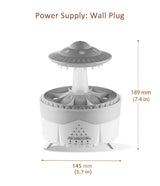 Difusor de Aromas UFO com Controle Remoto e 7 Luzes Coloridas – Umidificador Aromatérapico