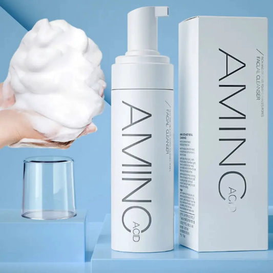 Laikou Amino Acid Cleansing Mousse, a moisturizing and oil control facial foam in a bottle.