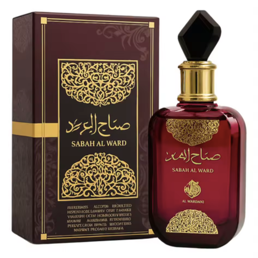 Elegant bottle of Sabah Al Ward Oriental Floral Eau de Parfum - 100ml size
