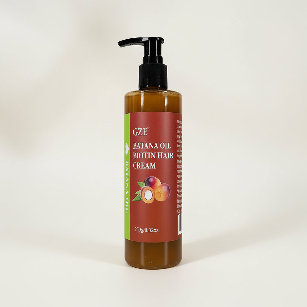 Unisex batana oil and biotin hair repair cream for dry and damaged winter hair