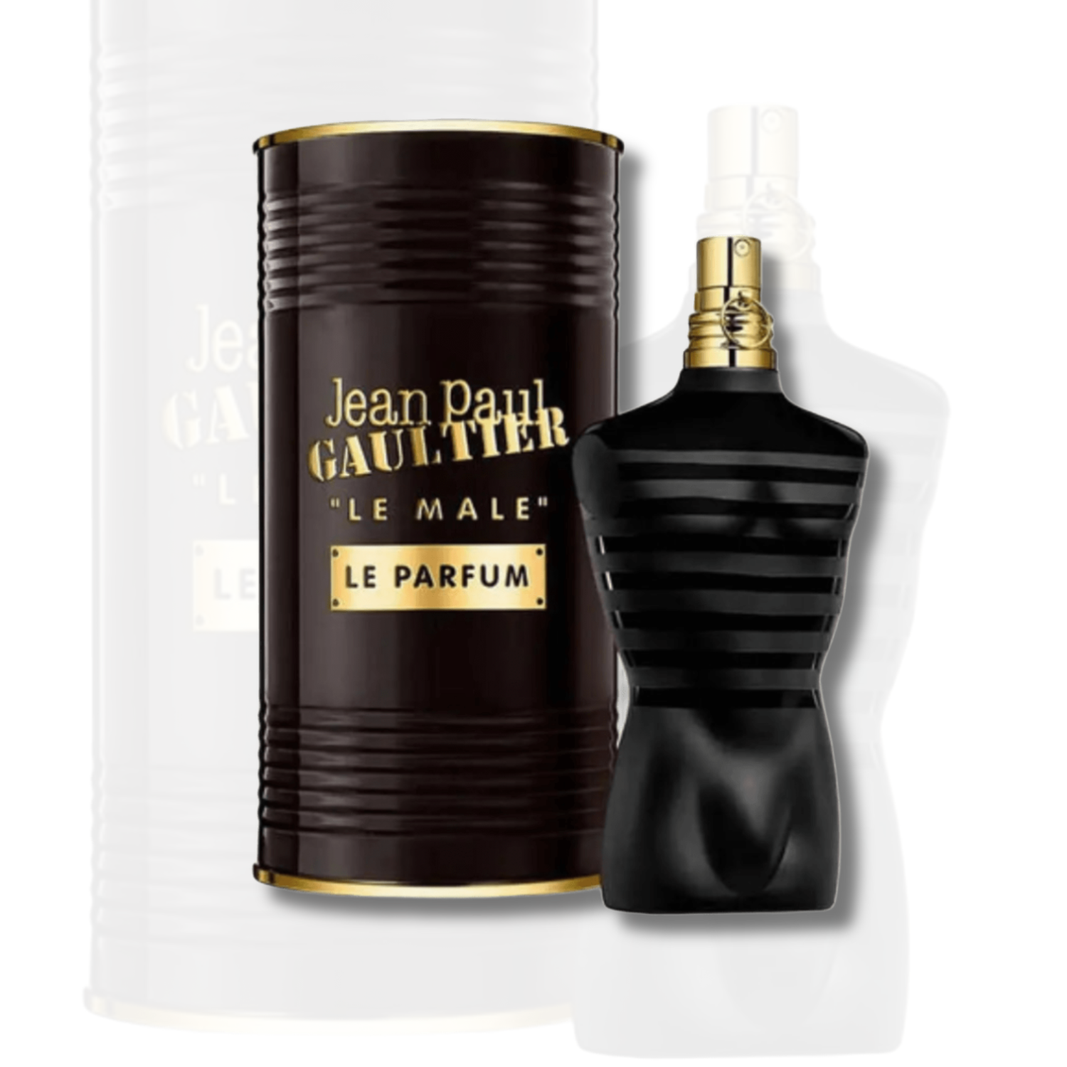 Jean Paul Gaultier Le Male Le Parfum signature sailor bottle with enhanced vanilla and iris accord - luxury masculine Eau de Parfum