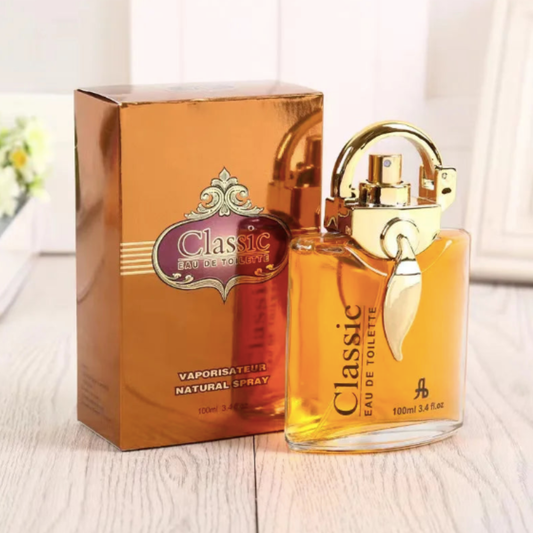 Intense Arabic Perfume Oil Roll-On bottle with golden cap, 100ml size.