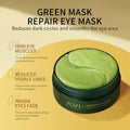 ZOZU eye mask set featuring 60 pieces of Avocado Fruit Essence and Golden moisturizing eye patches. Hydrogel eye mask for dark circles, puffiness, and anti-wrinkle treatment to firm eye bags and hydrate under-eye skin